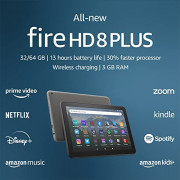 All-new Amazon Fire HD 8 Plus tablet, 8” HD Display, 32 GB, 30% faster processor, 3GB RAM, wireless charging,  2022 release ,