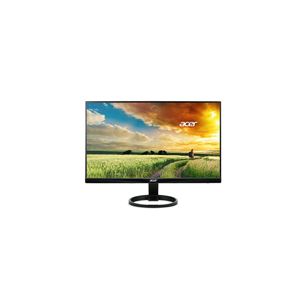 Acer 23.8” Full HD 1920 x 1080 IPS Zero Frame Home Office Computer Monitor - 178° Wide View Angle - 16.7M - NTSC 72% Color Ga