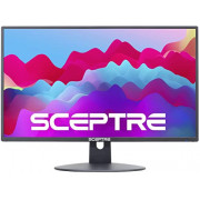Sceptre 22 inch 75Hz 1080P LED Monitor 99% sRGB HDMI X2 VGA Build-In Speakers, Machine Black  E225W-19203R series 