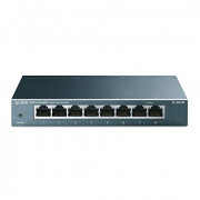 TP-Link TL-SG108 | 8 Port Gigabit Unmanaged Ethernet Network Switch, Ethernet Splitter | Plug & Play | Fanless Metal Design |