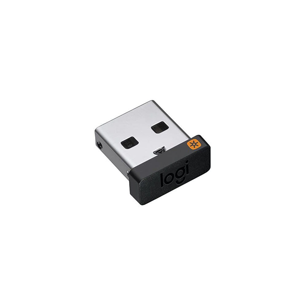 Logitech USB Unifying Receiver, 2.4 GHz Wireless Technology, USB Plug Compatible with all Logitech Unifying Devices like Wire