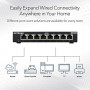 NETGEAR 8-Port Gigabit Ethernet Unmanaged Switch  GS308  - Home Network Hub, Office Ethernet Splitter, Plug-and-Play, Silent 
