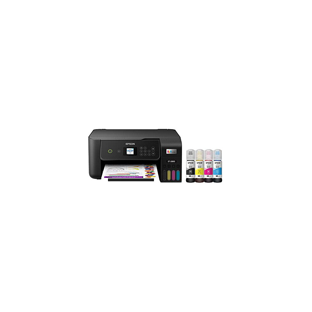 Epson EcoTank ET-2800 Wireless Color All-in-One Cartridge-Free Supertank Printer with Scan and Copy â€“ The Ideal Basic Home 