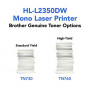 Brother Compact Monochrome Laser Printer, HL-L2350DW, Wireless Printing, Duplex Two-Sided Printing, Amazon Dash Replenishment