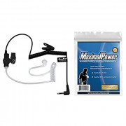 MaximalPower RHF 617-1N 3.5mm RECEIVER/LISTEN ONLY Surveillance Headset Earpiece with Clear Acoustic Coil Tube Earbud Audio K