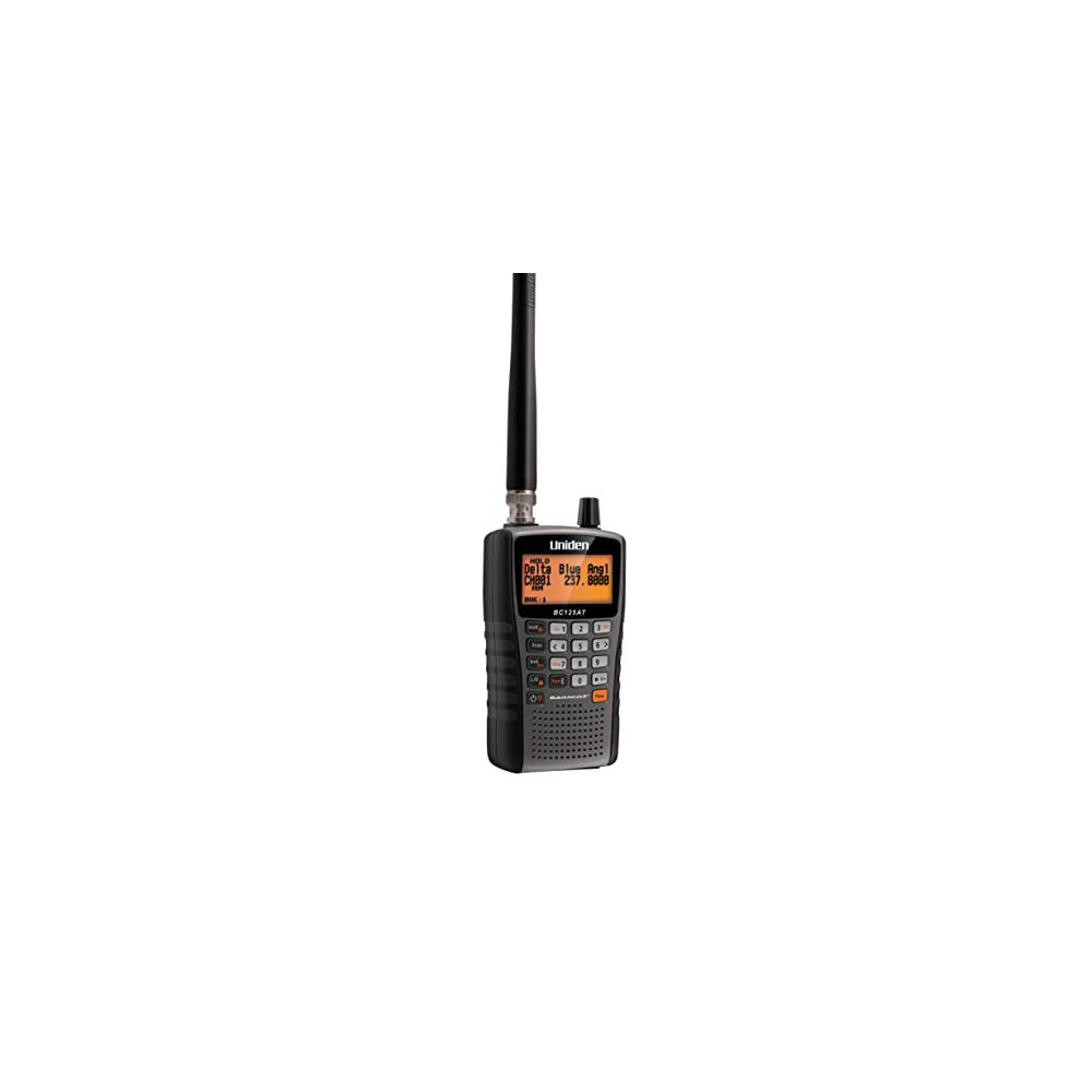 Uniden Bearcat BC125AT Handheld Scanner, 500-Alpha-Tagged Channels, Close Call Technology, PC Programable, Aviation, Marine, 