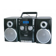 NAXA Electronics NPB-426 Portable CD Player with AM/FM Stereo Radio, Cassette Player/Recorder and Twin Detachable Speakers
