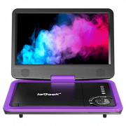 ieGeek Portable DVD Player 12.5", with 10.5" HD Swivel Screen, Car Travel DVD Players 5 Hrs Rechargeable Battery, Region-Free