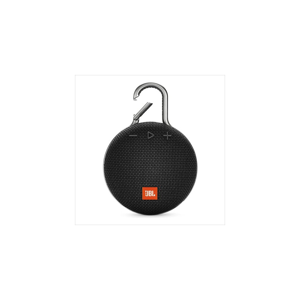 JBL Clip 3, Black - Waterproof, Durable & Portable Bluetooth Speaker - Up to 10 Hours of Play - Includes Noise-Cancelling Spe