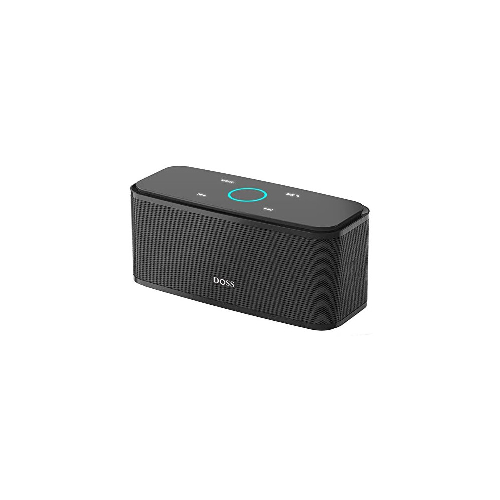 DOSS Bluetooth Speaker, SoundBox Touch Portable Wireless Speaker with 12W HD Sound and Bass, IPX4 Water-Resistant, 20H Playti