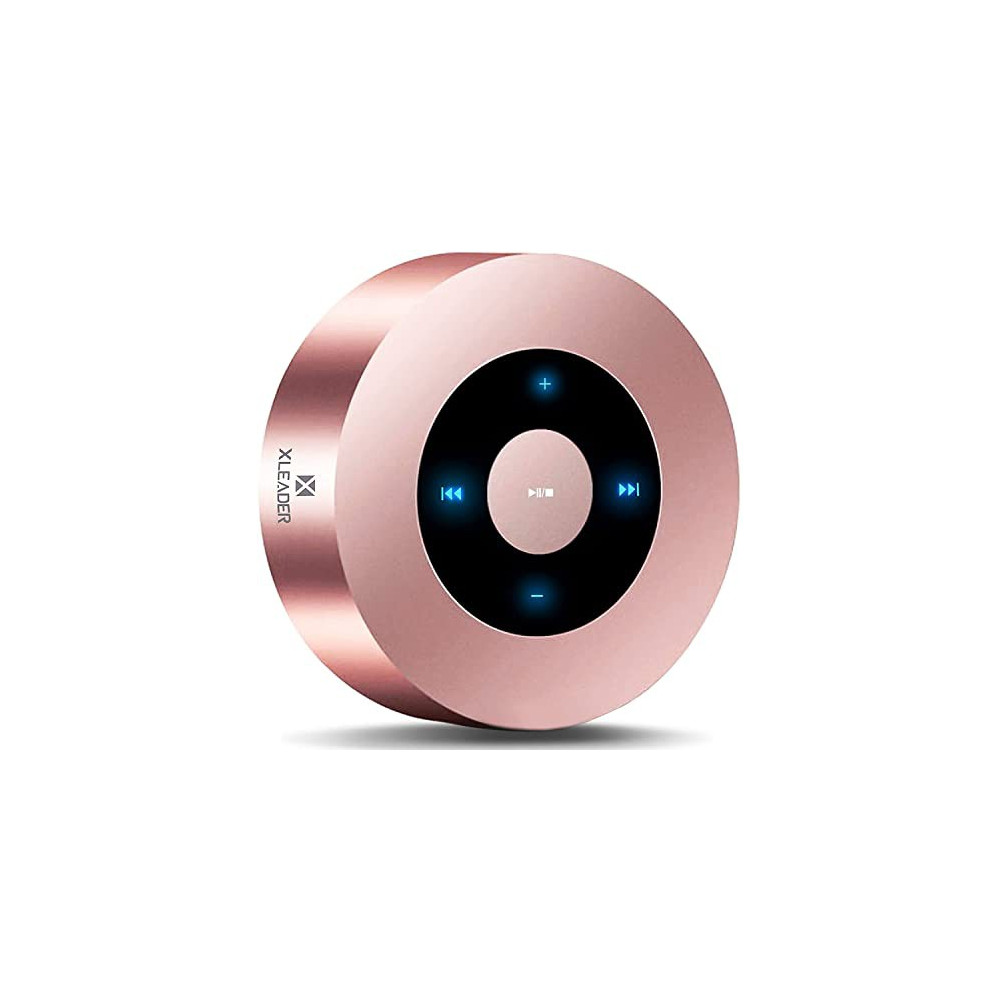 XLEADER [Smart Touch] Bluetooth Speaker SoundAngel A8  3rd Gen  Premium Rose Gold Mini Speaker with Portable Waterproof Case 