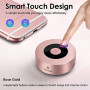 XLEADER [Smart Touch] Bluetooth Speaker SoundAngel A8  3rd Gen  Premium Rose Gold Mini Speaker with Portable Waterproof Case 