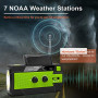 Emergency Crank Weather Radio, 4000mAh Solar Hand Crank Portable AM/FM/NOAA Weather Radio with 1W 3 Mode Flashlight & Motion 