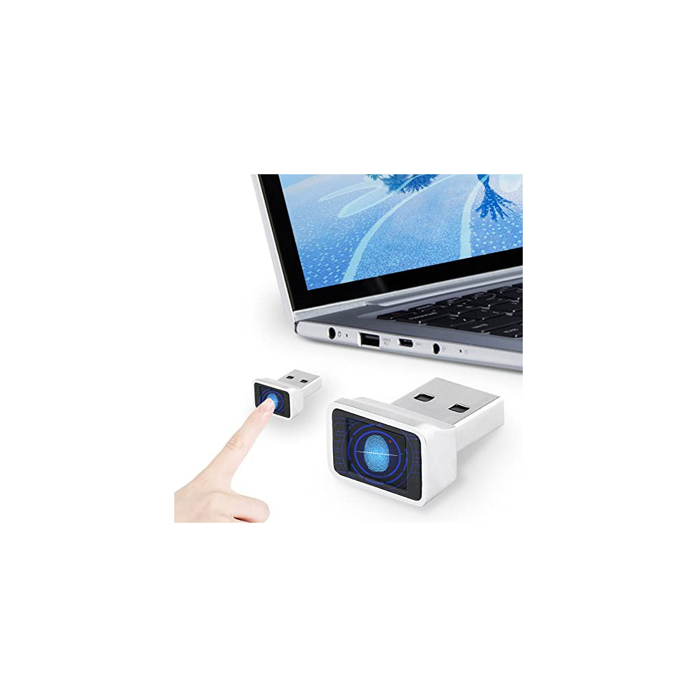 USB Fingerprint Reader, DDSKY Portable Security Key Biometric Fingerprint Scanner Support Windows 10 32/64 Bits with Latest W