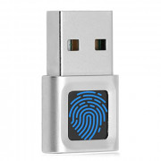 USB Fingerprint Reader Mini Fingerprint Scanner PC Dongle Windows Hello Fingerprint Reader for PC Laptop 360 Degree Touch Spe