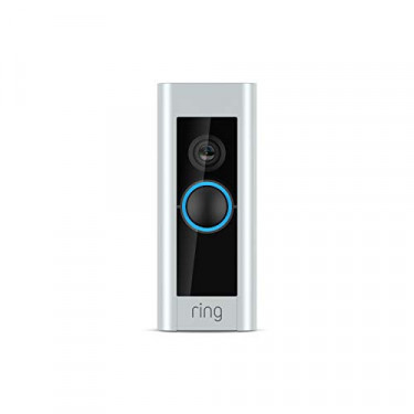 Ring Video Doorbell Pro – Upgraded, with added security features and a sleek design  existing doorbell wiring required 