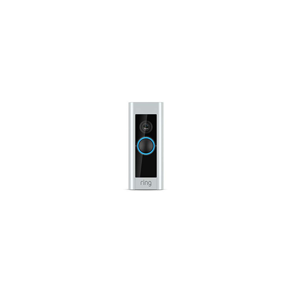 Ring Video Doorbell Pro – Upgraded, with added security features and a sleek design  existing doorbell wiring required 