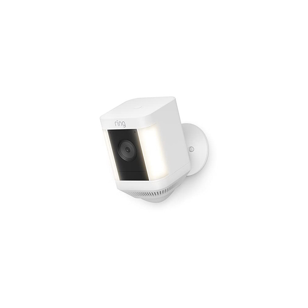 Introducing Ring Spotlight Cam Plus, Battery | Two-Way Talk, Color Night Vision, and Security Siren  2022 release  - White