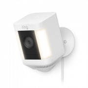 Introducing Ring Spotlight Cam Plus, Plug-in | Two-Way Talk, Color Night Vision, and Security Siren  2022 release  - White