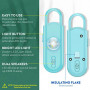 Safe Sound Personal Safety Alarm for Women, 130 dB Loud Siren with Strobe LED Flashlight, Softvox Safety Alarm Keychain Helps