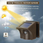 eMACROS 1/2 Mile Long Range Solar Wireless Driveway Alarm Outdoor Weather Resistant Motion Sensor & Detector-Security Alert S