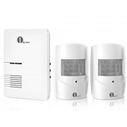 Driveway Alarm, 1byone Home Security Alert System with 36 Melodies, 1 Plug-in Receiver and 2 Weatherproof PIR Motion Detector