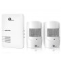 Driveway Alarm, 1byone Home Security Alert System with 36 Melodies, 1 Plug-in Receiver and 2 Weatherproof PIR Motion Detector