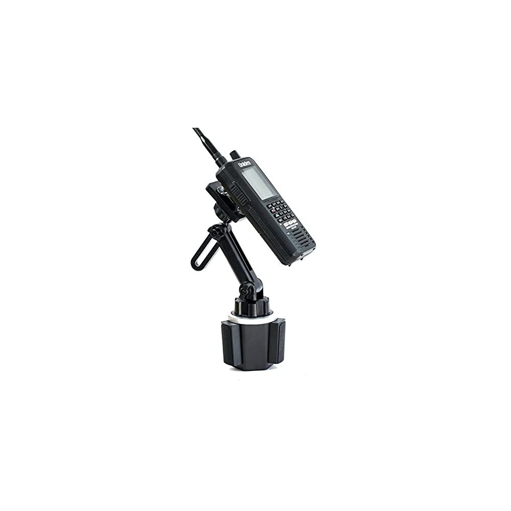 Adjustable Height Cup Holder Mount for Uniden SDS100 and BCD436HP
