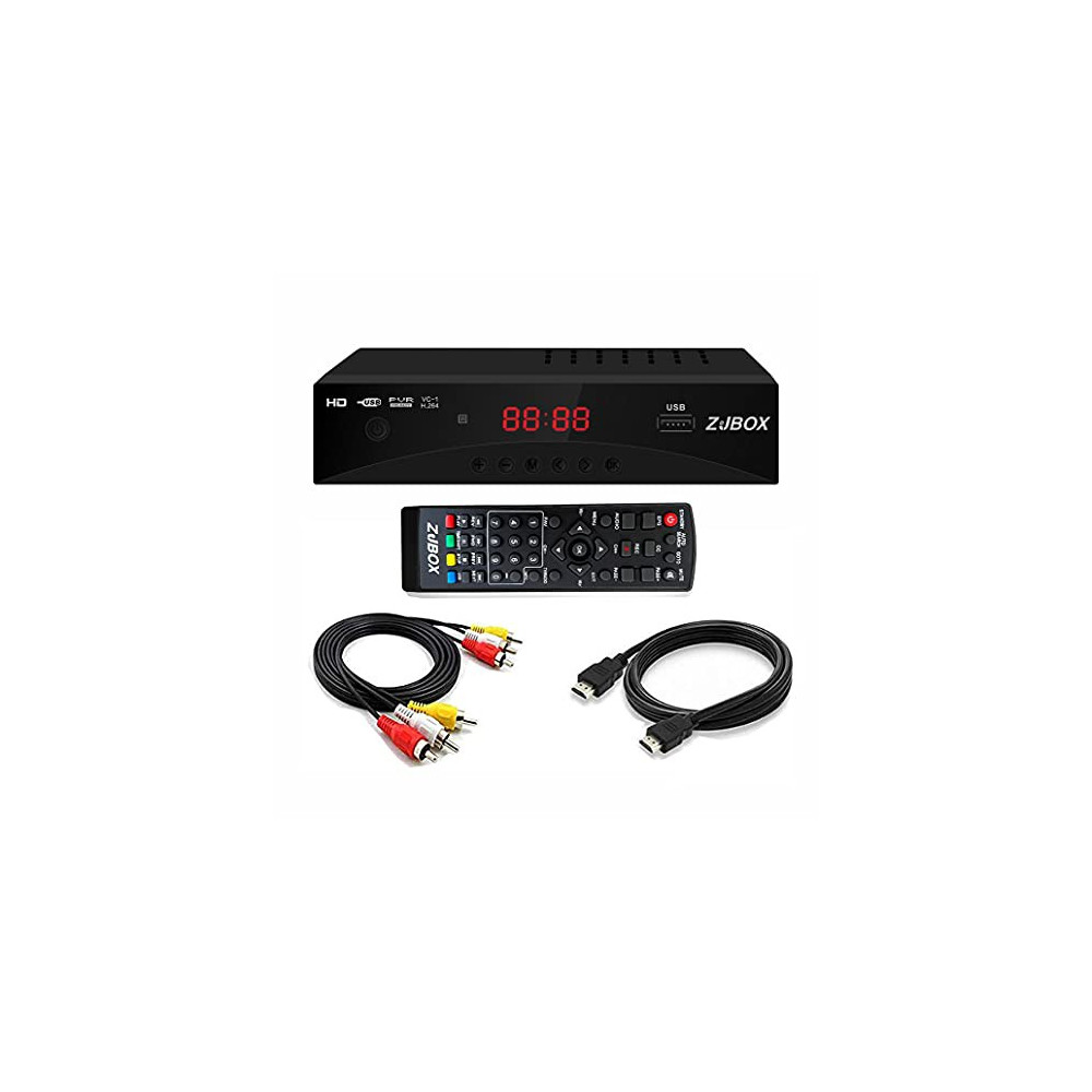 Digital TV Converter Box, ATSC Cabal Box - ZJBOX for Analog HDTV Live1080P with TV Recording&Playback,HDMI Output,Timer Setti
