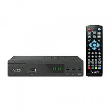 iView 3300STB ATSC Converter Box with Recording, Media Player, Built-in Digital Clock, Analog to Digital, QAM Tuner, HDMI, US