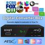 KOQIT ATSC TV Tuner Digital Converter Box USB DVR Recorders for tv, Multimedia Box, Digital Clock 12/24 Hours, OTA Analog to 