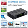 Five Star ATSC HD Digital TV Converter Box w/ 1080p Output, 40 Miles Over The Air OTA  Flat Antenna & Amplifier, Daily/Weekly