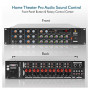 12-Channel Wireless Bluetooth Power Amplifier - 6000W Rack Mount Multi Zone Sound Mixer Audio Home Stereo Receiver Box System