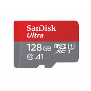 SanDisk 128GB Ultra microSDXC UHS-I Memory Card with Adapter - 120MB/s, C10, U1, Full HD, A1, Micro SD Card - SDSQUA4-128G-GN