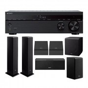Sony STR-DH790 7.2-ch Receiver, 4K HDR, Dolby Vision, Dolby Atmos, DTS:X, & Bluetooth with Complete SONY 8 Speaker System Bun