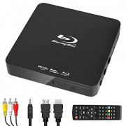 Didar Blu Ray DVD Player, Ultra Mini 1080P Blue Ray Disc Player Home Theater Play All DVDs and Region A 1 Blu-Rays, Support M