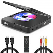 Super Mini Blu-ray Disc Player for TV,1080P Blue-ray HD DVD Player, Portable CD HD Player Home Theater Disc Player, with Remo
