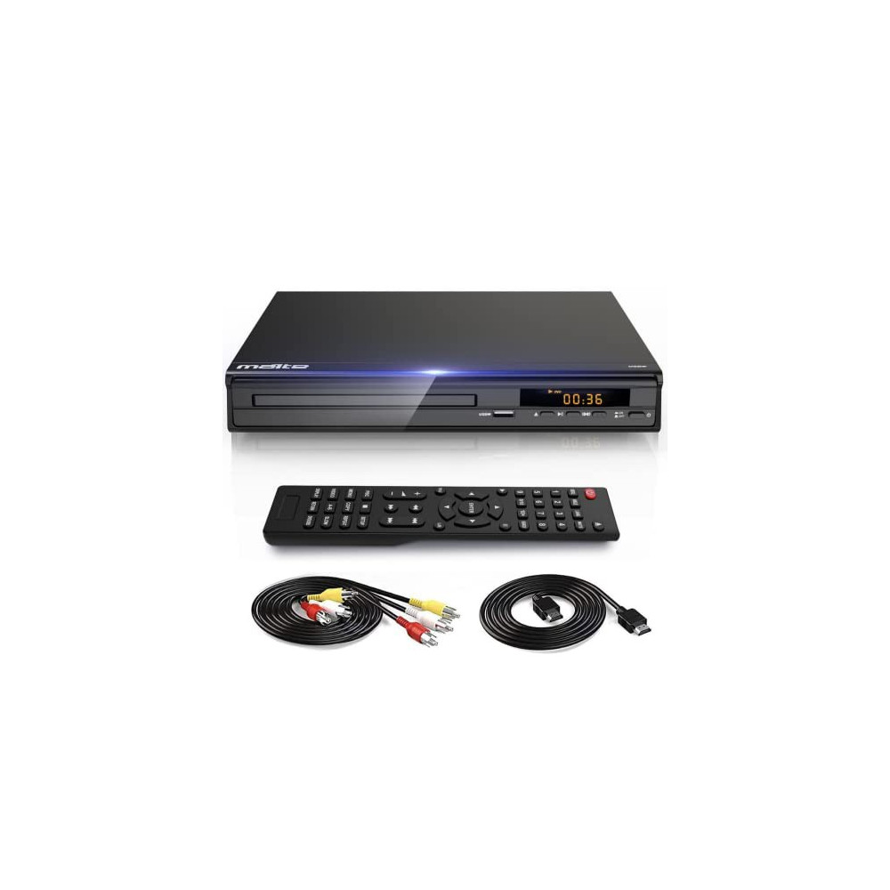 DVD Player, HDMI AV Output, All Region Free CD DVD Players for TV, DVD Players with NTSC / PAL System, Supports Mics & USB I