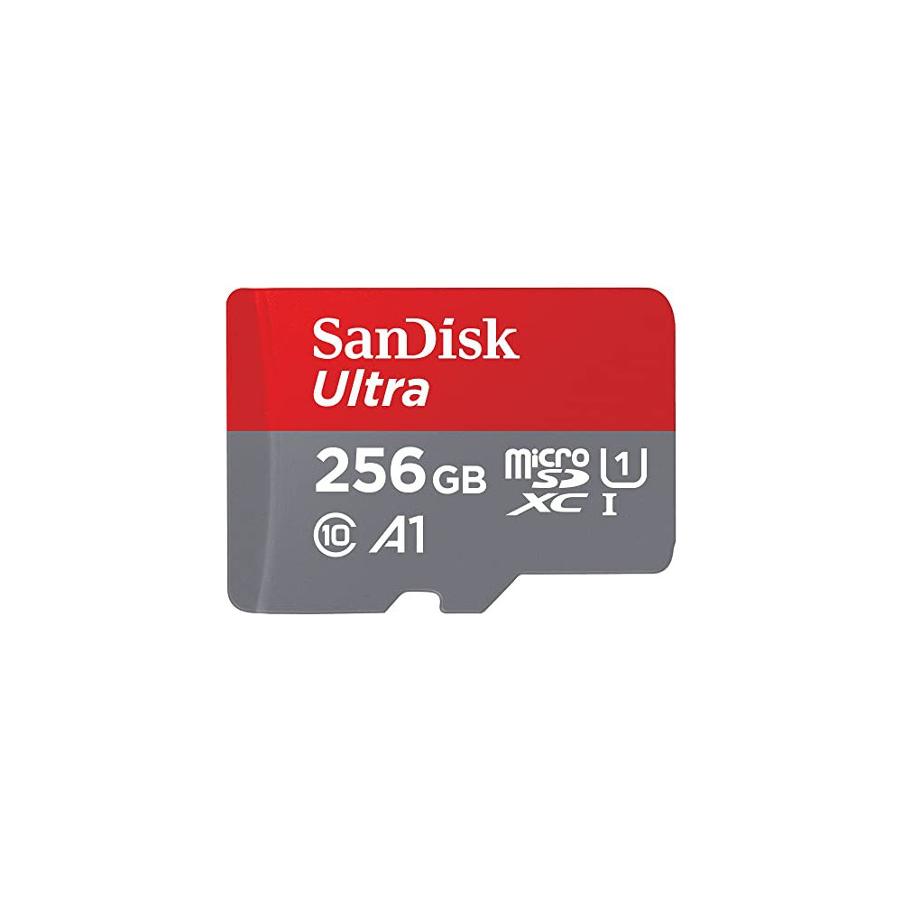 SanDisk 256GB Ultra microSDXC UHS-I Memory Card with Adapter - Up to 150MB/s, C10, U1, Full HD, A1, MicroSD Card - SDSQUAC-25