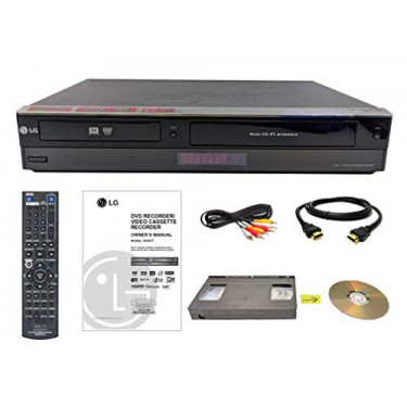 LG VHS to DVD Recorder VCR Combo w/ Remote, HDMI  Renewed 