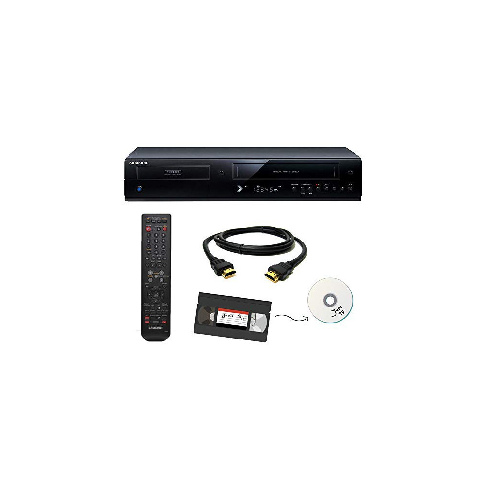 Samsung VHS to DVD Recorder VCR Combo w/ Remote, HDMI