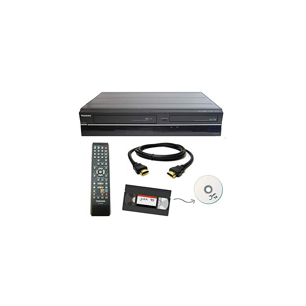 Toshiba VHS to DVD Recorder VCR Combo w/ Remote, HDMI  Renewed 