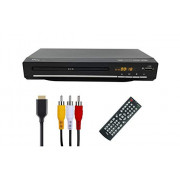 hPlay Compact Desktop DVD Media Player for TV, Region Free, HDMI & RCA Output, USB Port, Built in PAL/NTSC, RCA AV  Cable, HD