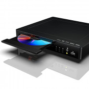 HD DVD Player for TV with USB  Color : Black 