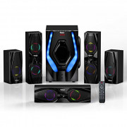 Bobtot 5.1 Surround Sound Speakers B901 Home Theater System - 10 inch Subwoofer 1200W 5.1/2.1 Channel Stereo Bluetooth Input 