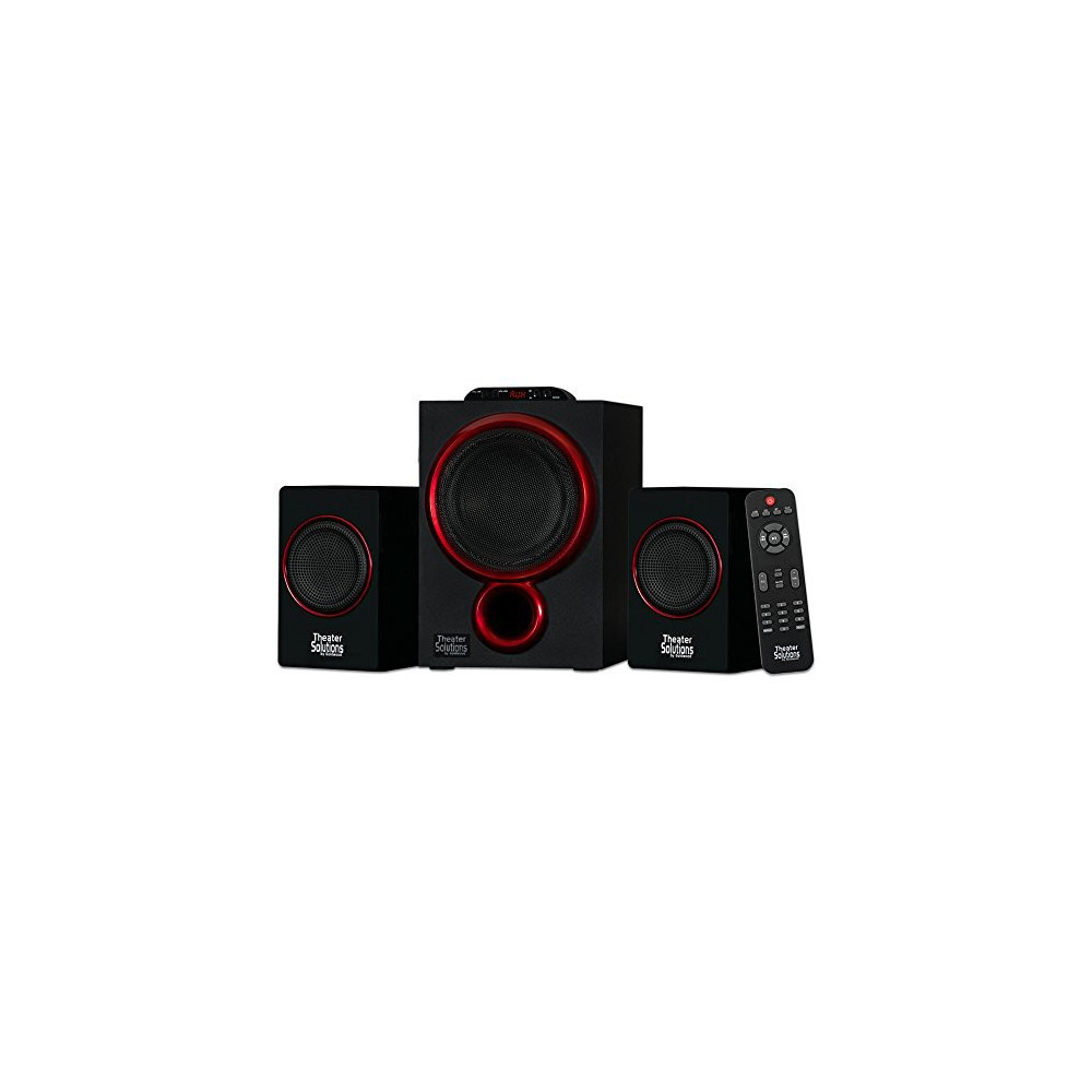 Theater Solutions by Goldwood Bluetooth 2.1 Speaker System 2.1-Channel Home Theater Speaker System, Black  TS212 