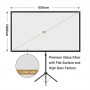 Portable Projector Screen with Stand, Outdoor Movie Screen, 80 Inch 16:9 Light-Weight, Mobile and Compact, Easy Setup and Car