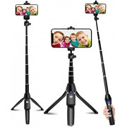 Selfie Stick, 40 inch Extendable Selfie Stick Tripod,Phone Tripod with Wireless Remote Shutter,Group Selfies/Live Streaming/V