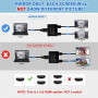 avedio Links HDMI Splitter 1 in 2 Out, 4K HDMI Splitter for Dual Monitors Duplicate/Mirror Only, 1x2 HDMI Splitter 1 to 2 Amp