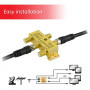 GE Digital 4-Way Coaxial Cable Splitter, 2.5 GHz 5-2500 MHz, RG6 Compatible, Works with HD TV, Satellite, High Speed Internet